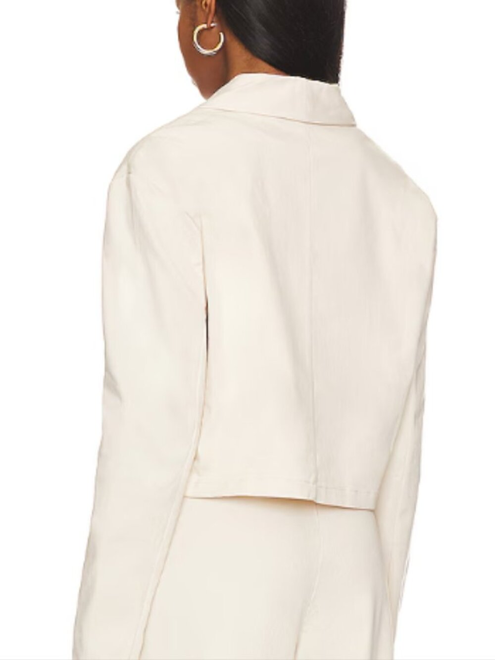 SPLENDID x Rachelove Cream Cropped Boxy Single Button Blazer--NWT--XL - Picture 7 of 15